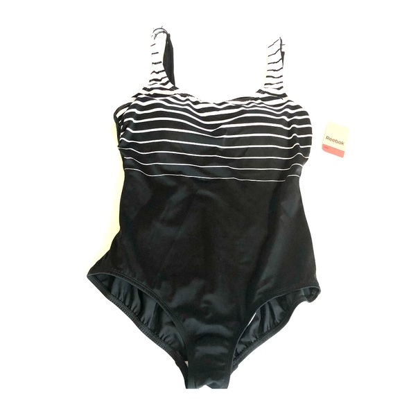 Reebok Other - REEBOK One Piece Black/White SWIMSUIT 12 NWT